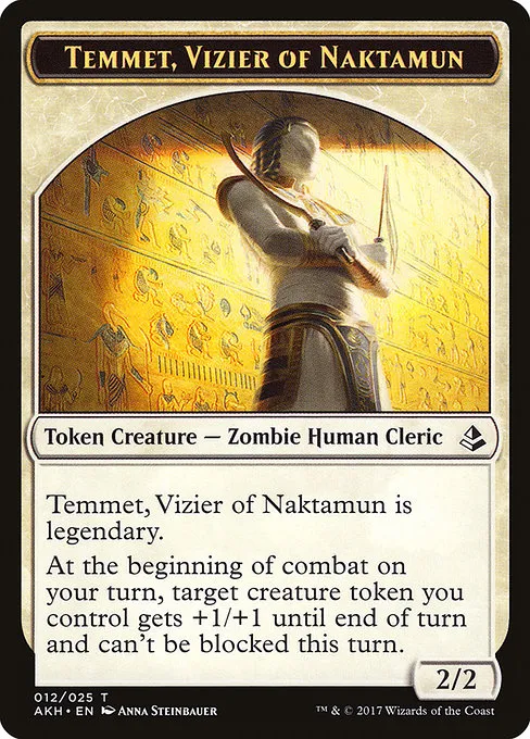 Temmet, Vizier of Naktamun · Amonkhet Tokens 12/26
