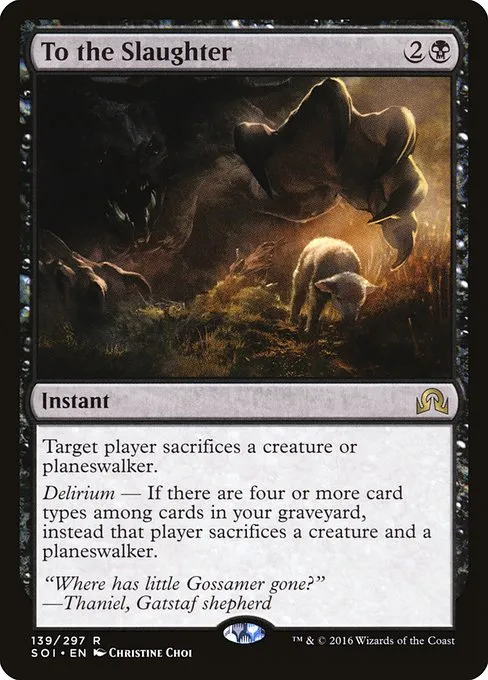 To the Slaughter · Shadows over Innistrad 139/302