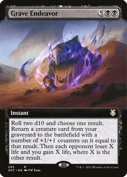 Grave Endeavor · Forgotten Realms Commander 293/331