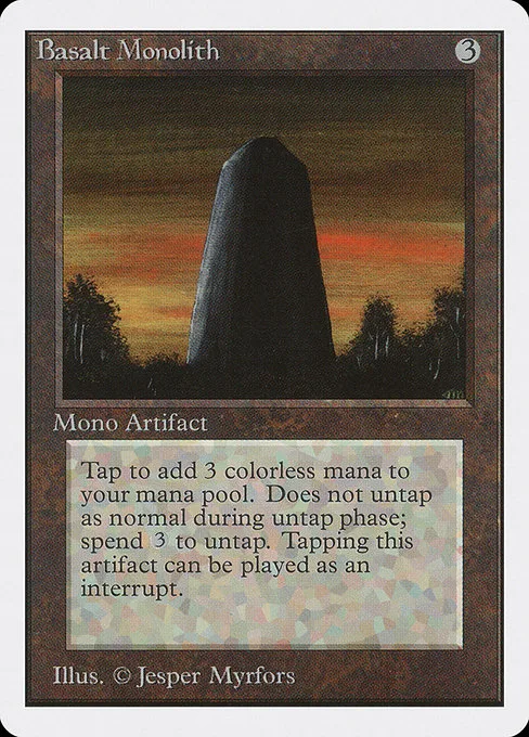 Basalt Monolith · Unlimited Edition 232/302