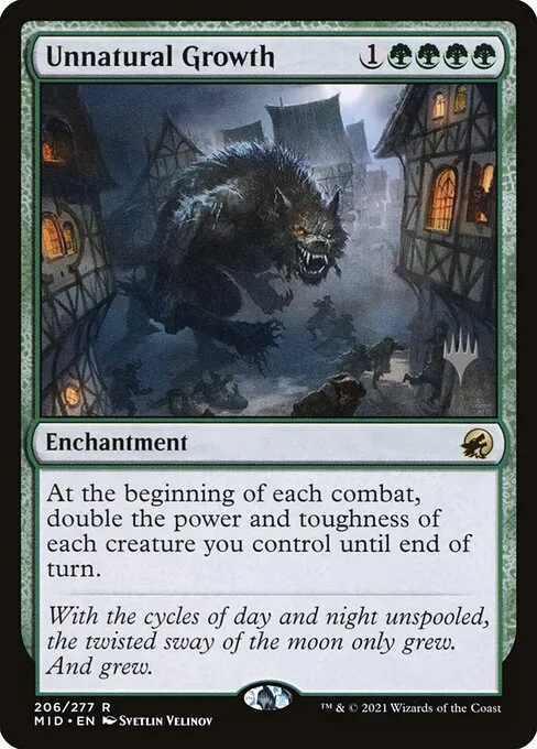Unnatural Growth · Innistrad: Midnight Hunt Promos 206p/155