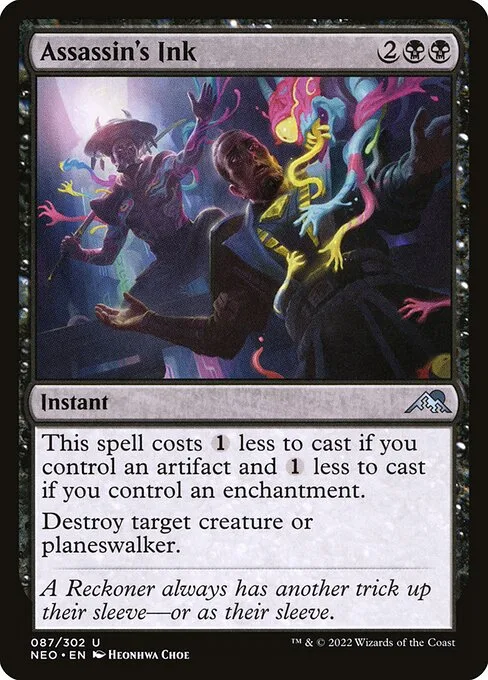 Assassin's Ink · Kamigawa: Neon Dynasty 87/531