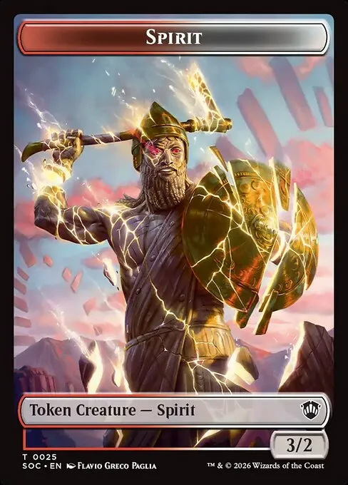 Spirit · Secrets of Strixhaven Commander Tokens 25/30