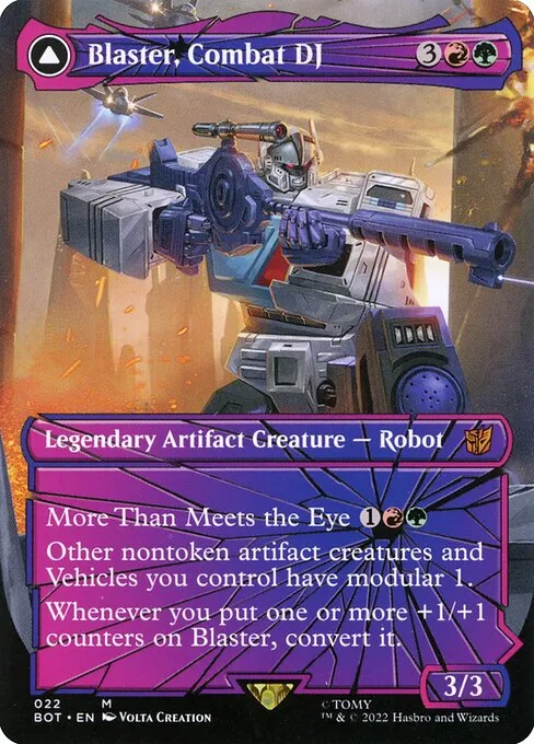 Blaster, Combat DJ // Blaster, Morale Booster · Transformers 22/29