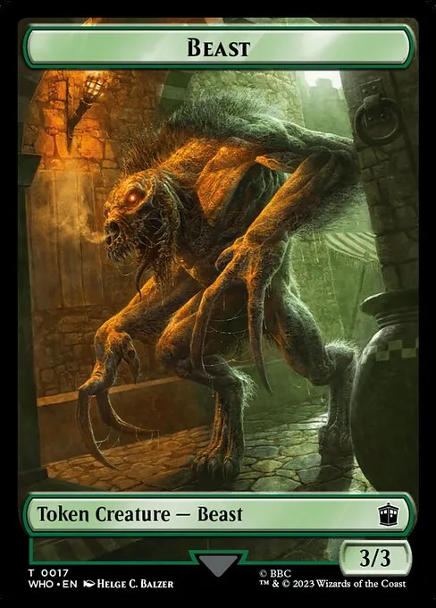 Beast · Doctor Who Tokens 17/64