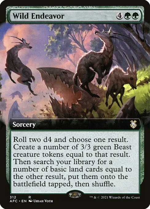 Wild Endeavor · Forgotten Realms Commander 312/331