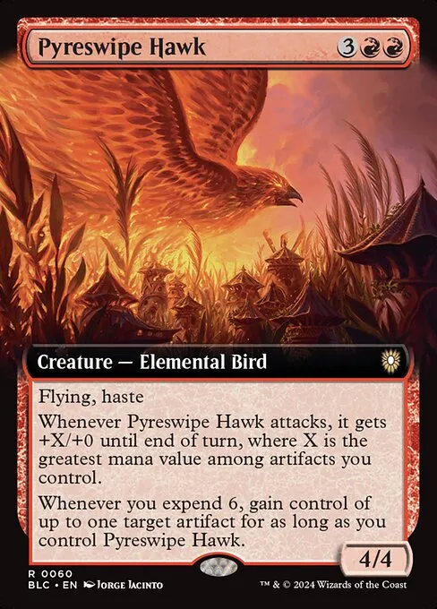 Pyreswipe Hawk · Bloomburrow Commander 60/356