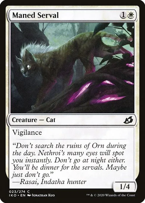 Maned Serval · Ikoria: Lair of Behemoths 23/390
