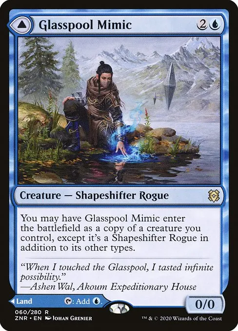 Glasspool Mimic // Glasspool Shore · Zendikar Rising 60/407