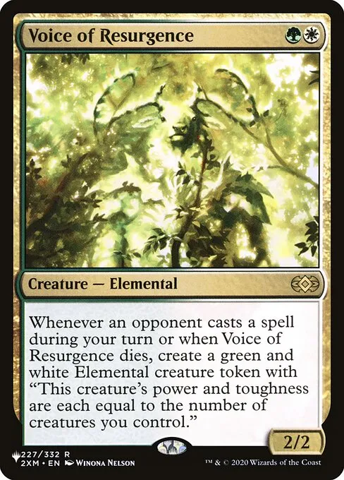Voice of Resurgence · The List 2XM-227/5050