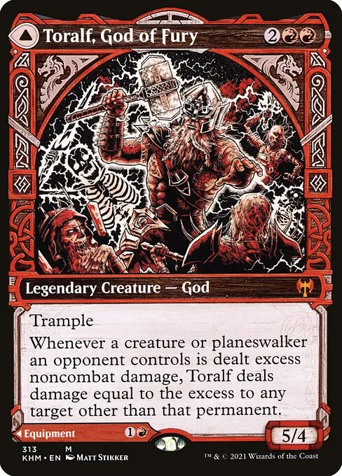 Toralf, God of Fury // Toralf's Hammer · Kaldheim 313/425