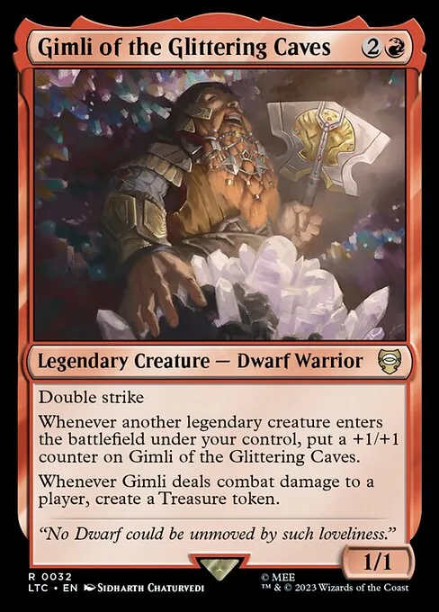 Gimli of the Glittering Caves · Tales of Middle-earth Commander 32/591