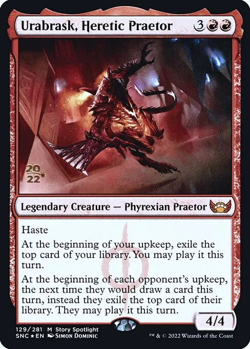 Urabrask, Heretic Praetor · Streets of New Capenna Promos 129s/161
