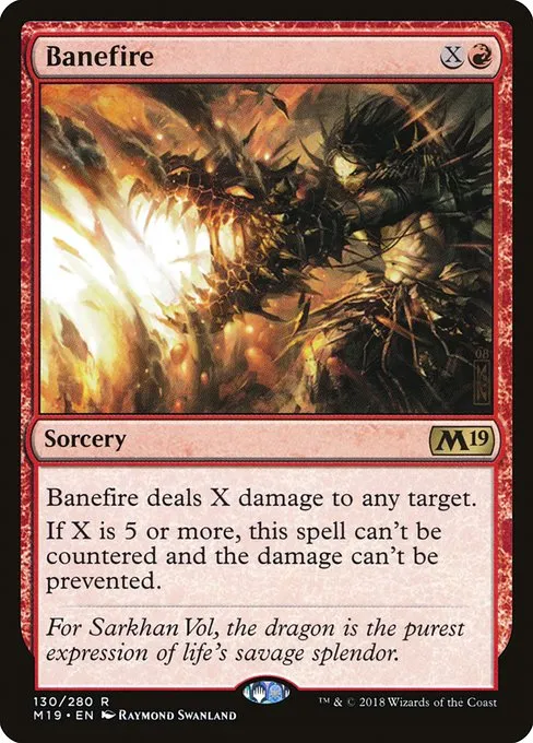 Banefire · Core Set 2019 130/314