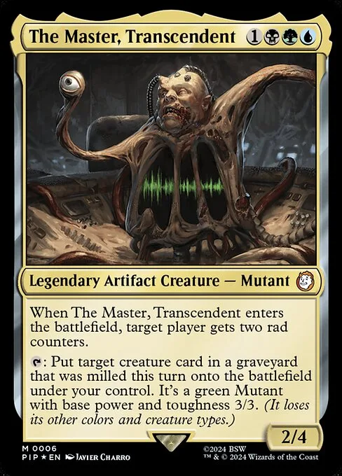 The Master, Transcendent · Fallout 6/1068