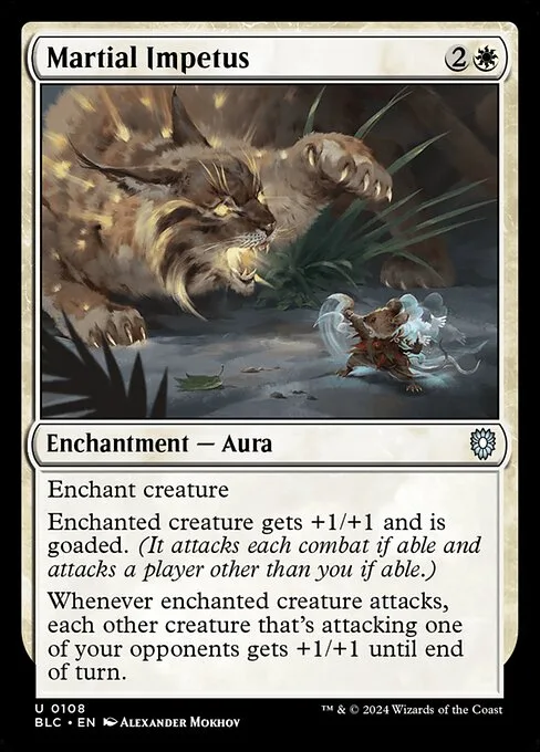 Martial Impetus · Bloomburrow Commander 108/356