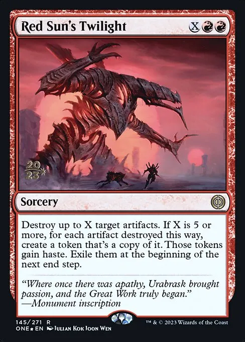 Red Sun's Twilight · Phyrexia: All Will Be One Promos 145s/160