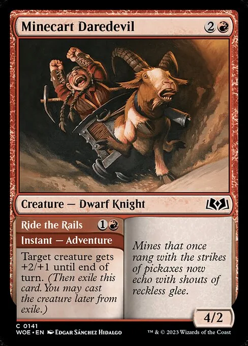 Minecart Daredevil // Ride the Rails · Wilds of Eldraine 141/381