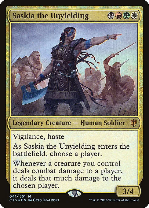 Saskia the Unyielding · Commander 2016 41/351