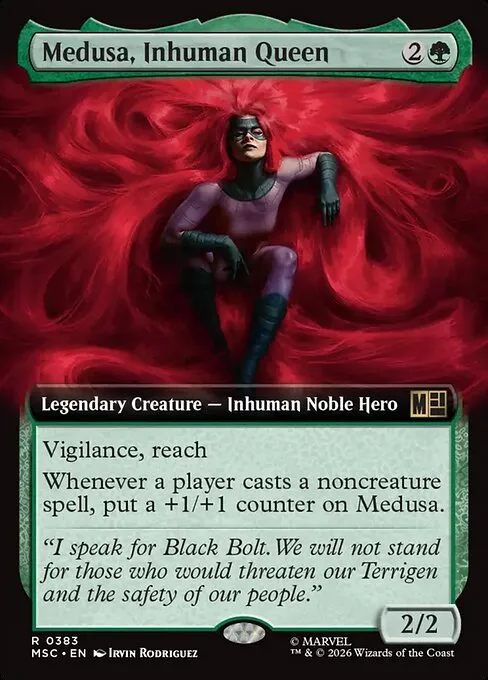 Medusa, Inhuman Queen · Marvel Super Heroes Commander 383/9