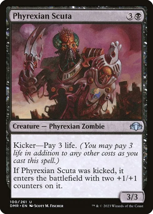 Phyrexian Scuta · Dominaria Remastered 100/457