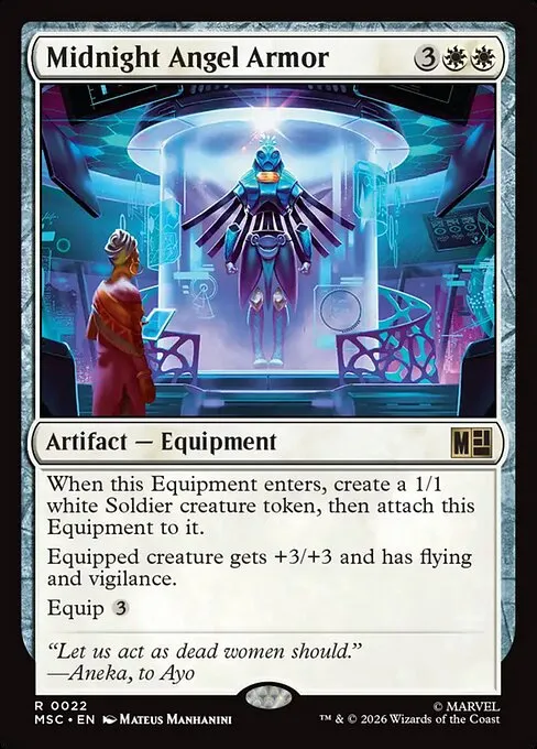 Midnight Angel Armor · Marvel Super Heroes Commander 22/9