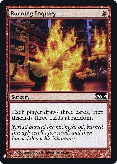 Burning Inquiry · The List M10-128/5050
