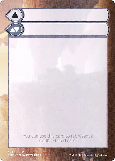 Double-Faced Substitute Card · Zendikar Rising Substitute Cards 6/9