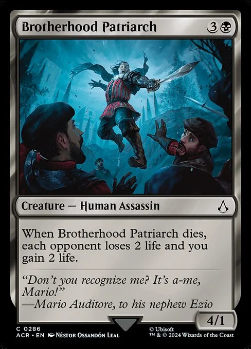 Brotherhood Patriarch · Assassin's Creed 286/309
