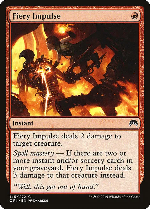 Fiery Impulse · Magic Origins 145/288