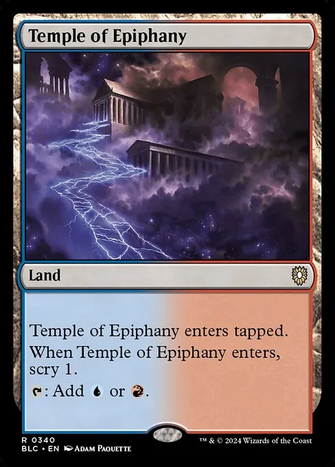 Temple of Epiphany · Bloomburrow Commander 340/356