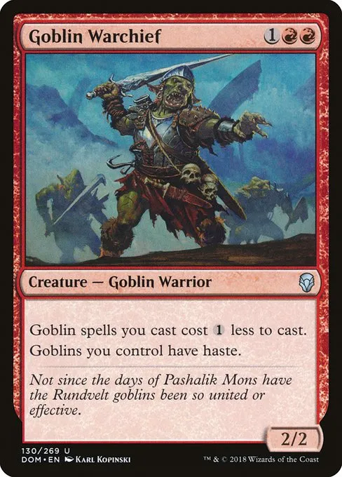 Goblin Warchief · Dominaria 130/280