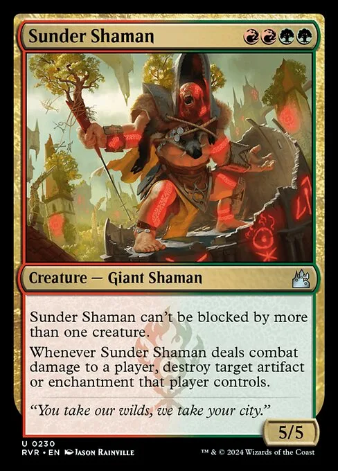 Sunder Shaman · Ravnica Remastered 230/531
