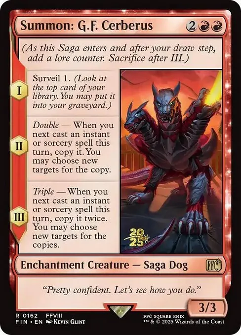 Summon: G.F. Cerberus · Final Fantasy Promos 162s/94