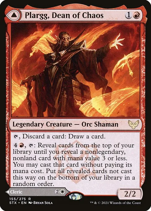 Plargg, Dean of Chaos // Augusta, Dean of Order · Strixhaven: School of Mages 155/393
