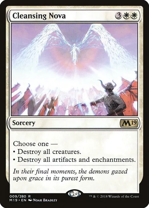 Cleansing Nova · Core Set 2019 9/314