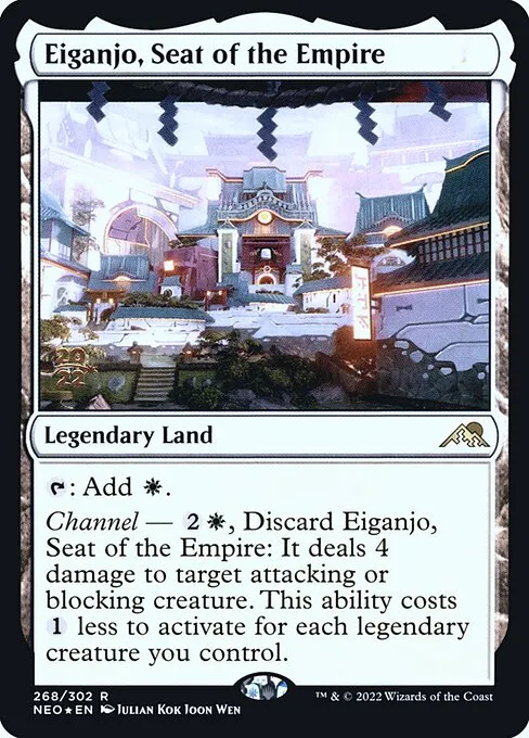 Eiganjo, Seat of the Empire · Kamigawa: Neon Dynasty Promos 268s/148