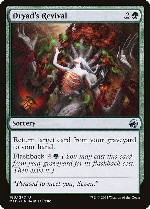 Dryad's Revival · Innistrad: Midnight Hunt 183/399