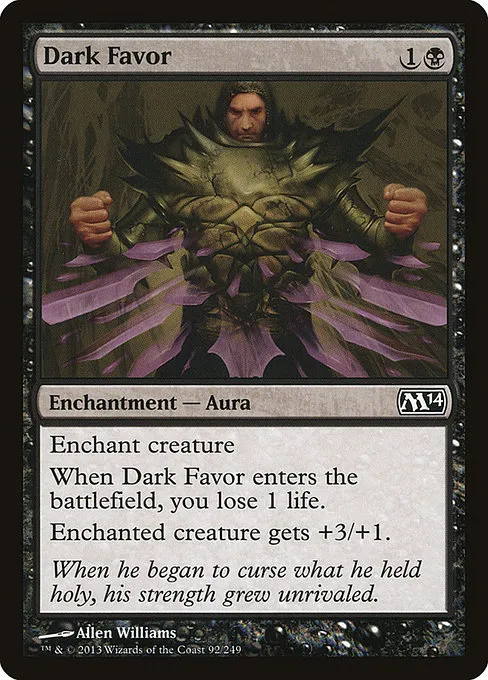 Dark Favor · Magic 2014 92/249
