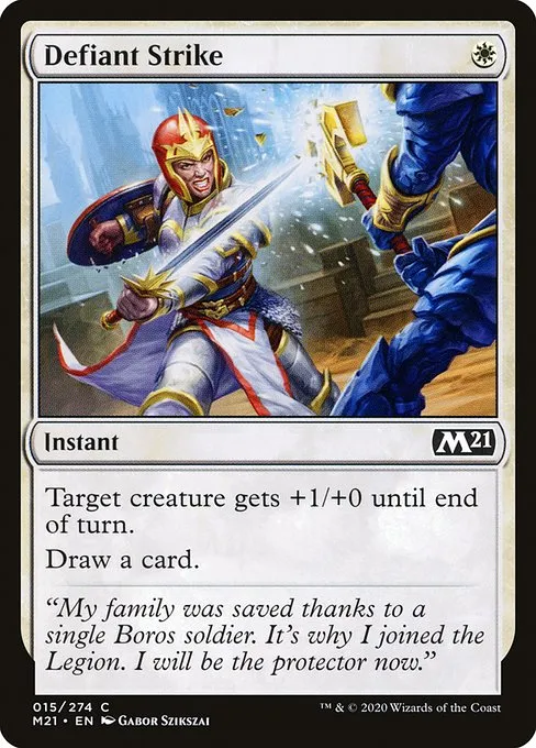 Defiant Strike · Core Set 2021 15/397