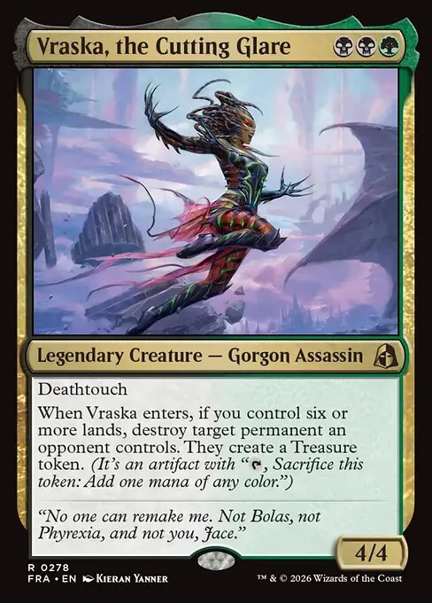 Vraska, the Cutting Glare · Reality Fracture 278/7