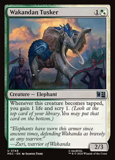 Wakandan Tusker · Marvel Super Heroes Commander 748/9