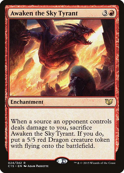 Awaken the Sky Tyrant · Commander 2015 24/342
