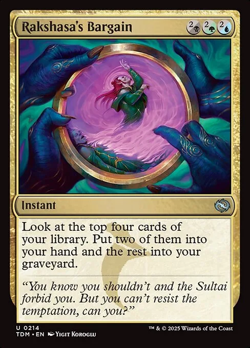 Rakshasa's Bargain · Tarkir: Dragonstorm 214/427