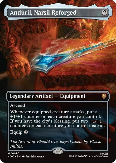 Andúril, Narsil Reforged · The Hobbit Commander 40/7