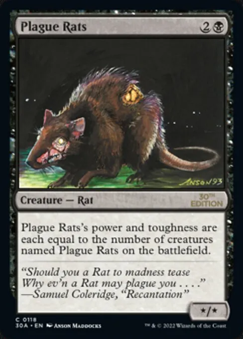 Plague Rats · 30th Anniversary Edition 118/594