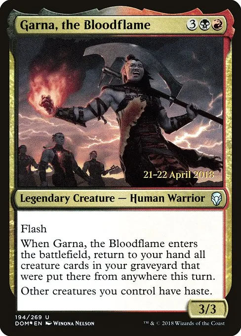 Garna, the Bloodflame · Dominaria Promos 194s/118