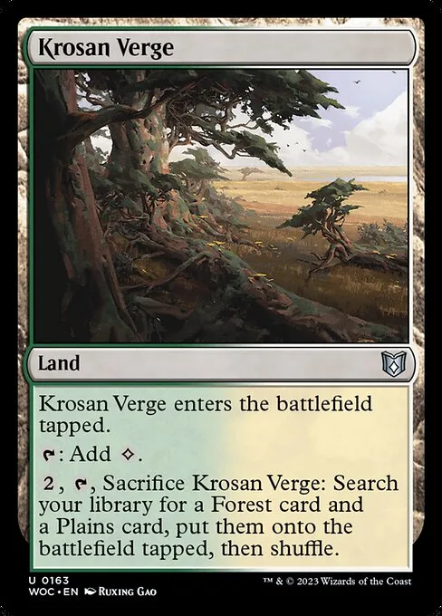 Krosan Verge · Wilds of Eldraine Commander 163/173