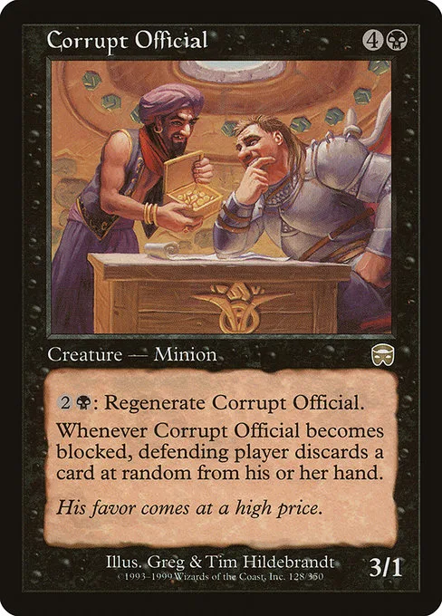 Corrupt Official · Mercadian Masques 128/350