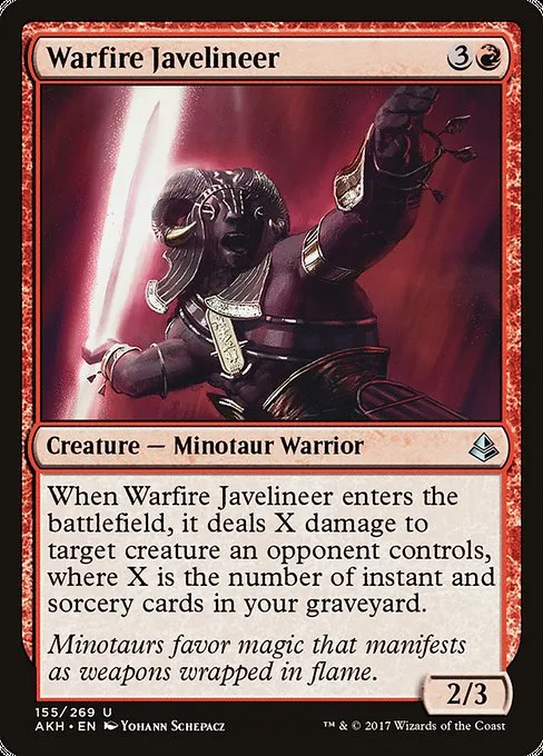 Warfire Javelineer · Amonkhet 155/287